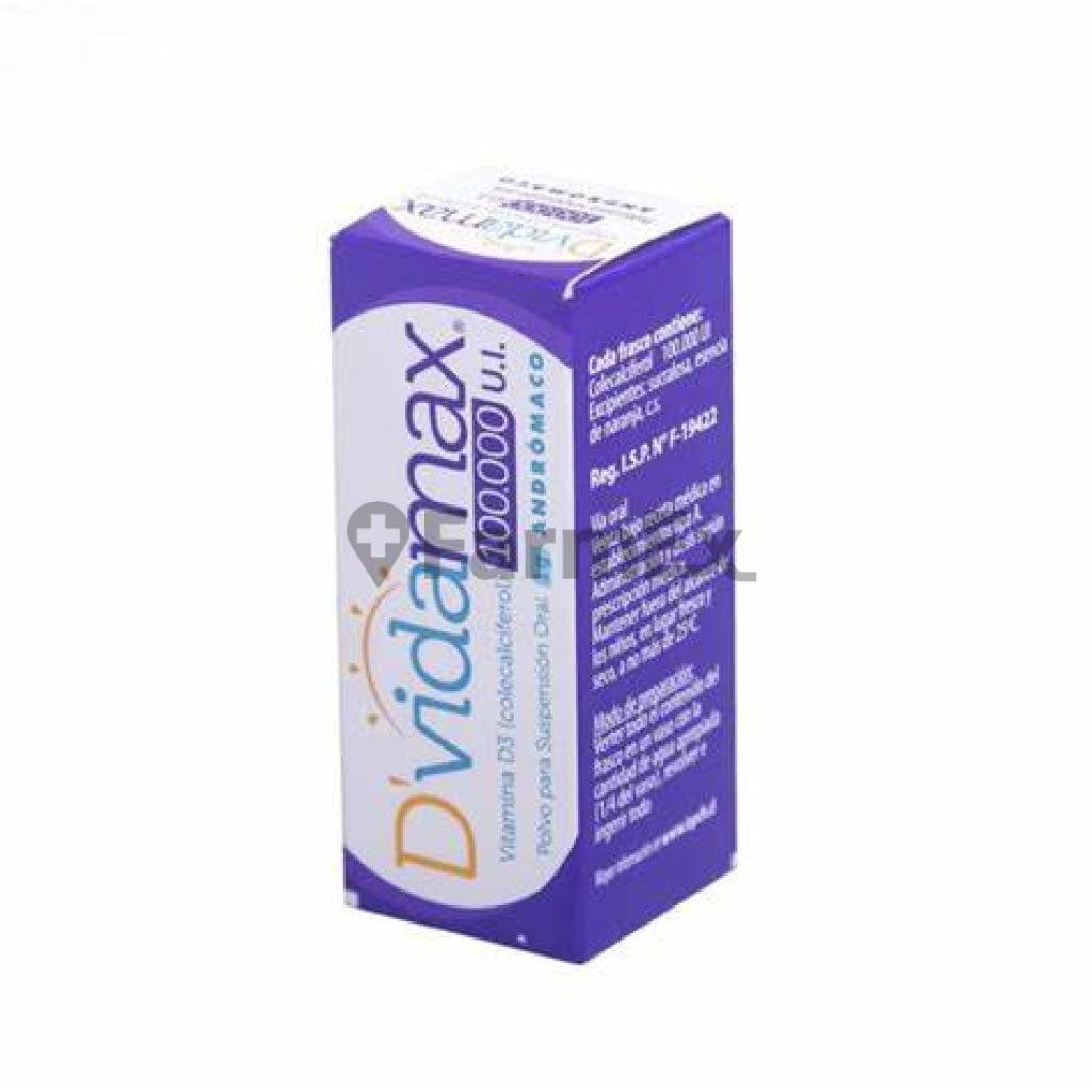 DvidaMax 100.000 U.I Polvo para Susp Oral x 1 g ANDROMACO